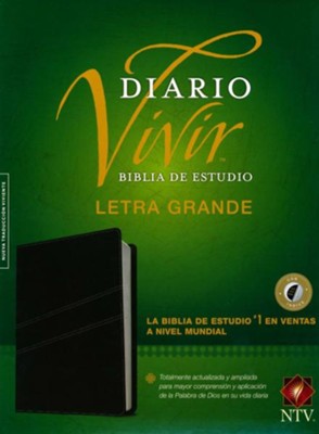 Biblia De Estudio Del Diario Vivir NTV, Letra Grande