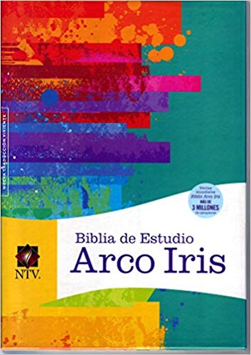 Biblia de Estudio Arco Iris NTV, Negro Piel Fabricada