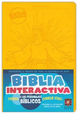 La Gran Historia Biblia Interactiva NTV - Piel Imit. Amarilla