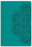 Bible Large Print Personal Size Reference KJV, Teal LeatherTouch, Thumb-Indexed