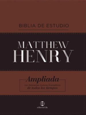 RVR Bibilia de Estudio Matthew Henry, Piel Italiana