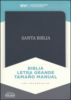 Biblia NVI Letra Grande Tam. Manual, Piel Fab. Negro