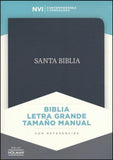 Biblia NVI Letra Grande Tam. Manual, Piel Fab. Negro