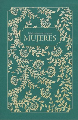 Biblia de estudio para mujeres RVR 1960, verde tapa dura