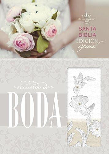 Biblia Recuerdo de Boda RVR 1960, Blanco Símil Piel