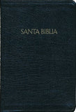 Biblia Letra Grande Referencia Tamaño Manual RVR 1960, Piel Fabrica Negra con Indice