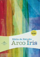 Biblia de Estudio Arco Iris RVR 1960, Piel Fabricada Negra con Indice