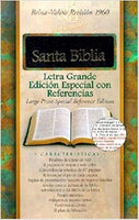Biblia RVR60 Letra Grande con Referencia - Negra Piel Genuina Indice