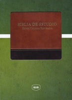 Biblia de Estudio RV Revisada - Piel Imitada Marron