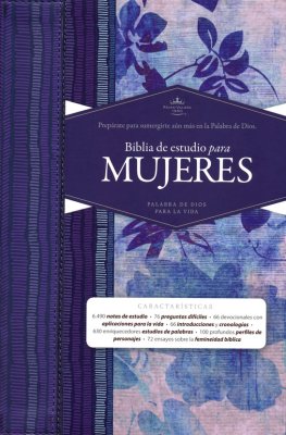 Biblia de Estudio Para Mujeres - Azul con Flores y Indice