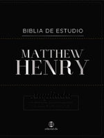 RVR Bibilia de Estudio Matthew Henry, Piel fabricada Negra
