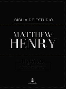 RVR Bibilia de Estudio Matthew Henry, Piel fabricada Negra