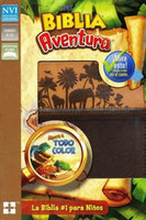 Biblia Aventura NVI, Piel Simil, Chocolate/Carmelo