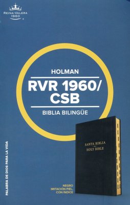 RVR 1960/CSB Biblia bilingüe - Negro Imit. Piel con Indice