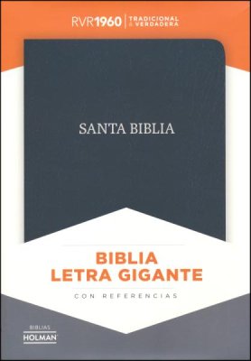 Biblia RVR1960 Letra Gigante - Piel Fab. Negra, Indice