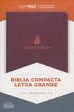 Biblia RVR1960 Letra Grande Compacta - Piel Fab. Marron, Indice
