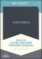 Biblia NVI Letra Grande Tam. Manual, Piel Fab. Negro