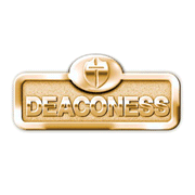 Brass Deaconess Badge with Cross
