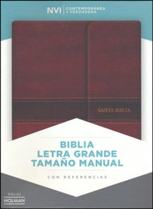 Biblia NVI Letra Grande Tam. Manual, Piel Imit. Marron c/Solapa