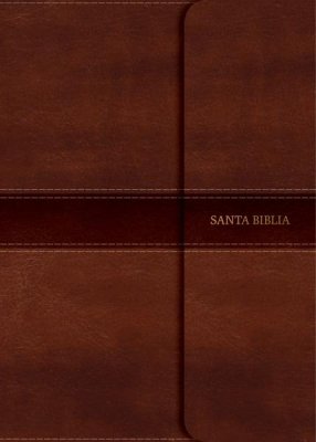 NVI Biblia Letra Grande Tamaño Manual -Marrón con Indice y Cierre