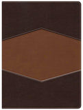 Biblia de Estudio Holman RVR 1960, Chocolate/Terracota, Símil Piel con Indice
