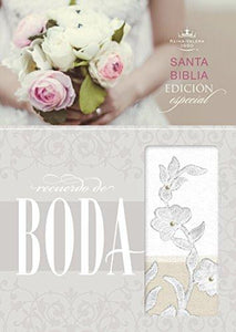Biblia Recuerdo de Boda RVR 1960, Blanco Símil Piel