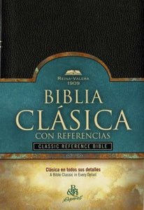 Biblia Clásica con Ref. RVR 1909, Piel Imit. Negra