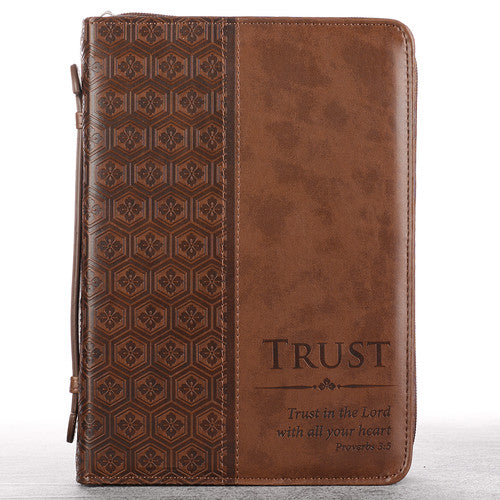 Forro de Biblia - Brown LuxLeather Trust Prov 3.5 Md