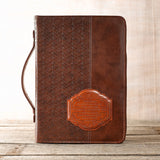 Bible Cover "I know the Plans" Brown Jer 29.11 Lg / Forro de Biblia